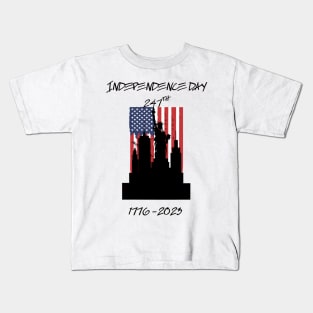 Independence Day, USA  4July, 1776-2023, 247th Kids T-Shirt